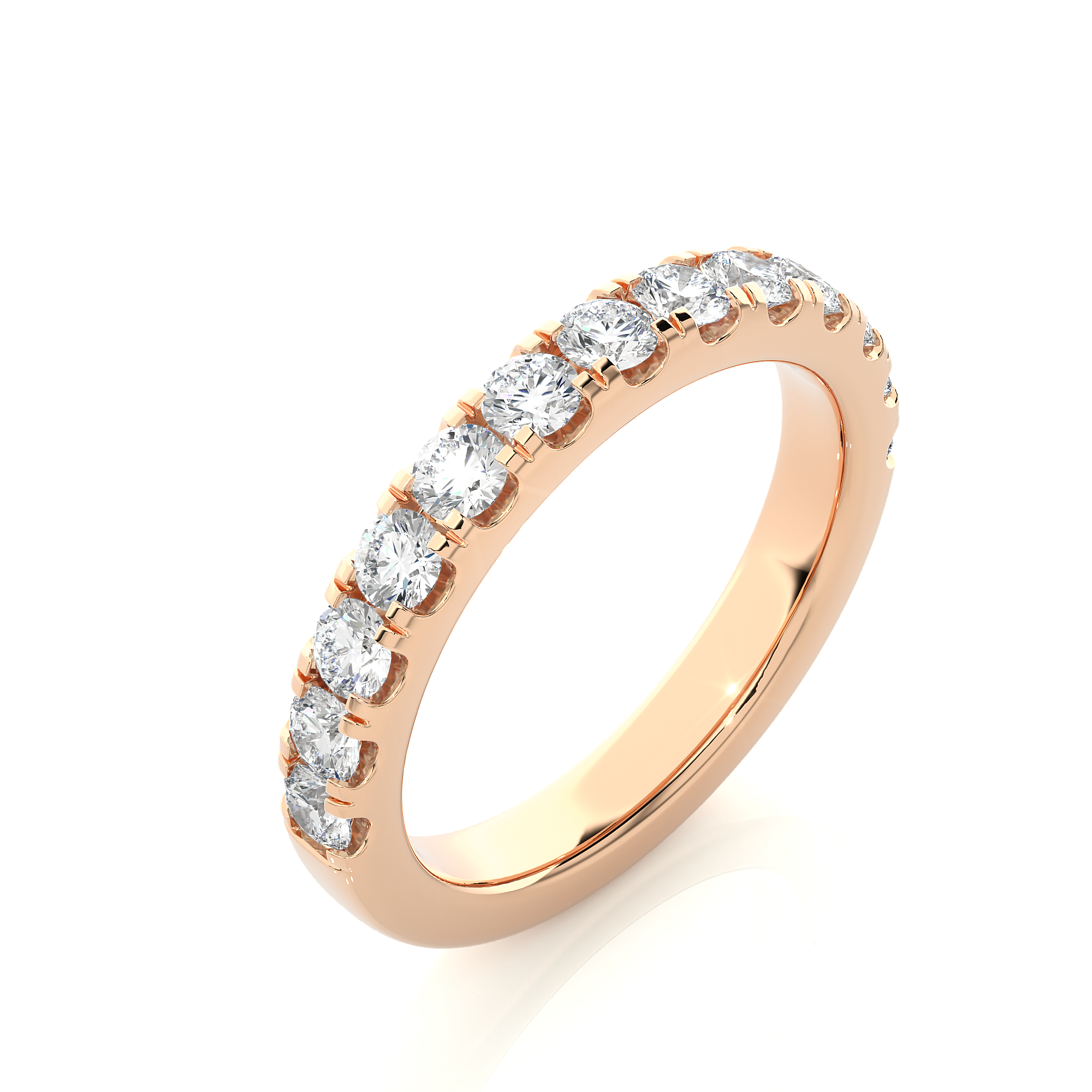 0.96 Carat IJ Color VS1 Clarity Diamond Studded Natural Diamond Ring.